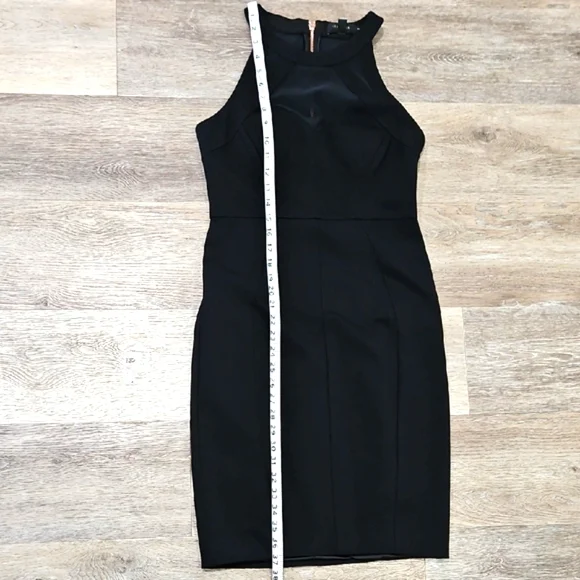 Ted Baker London Black Mesh Bodycon Dress Size 2